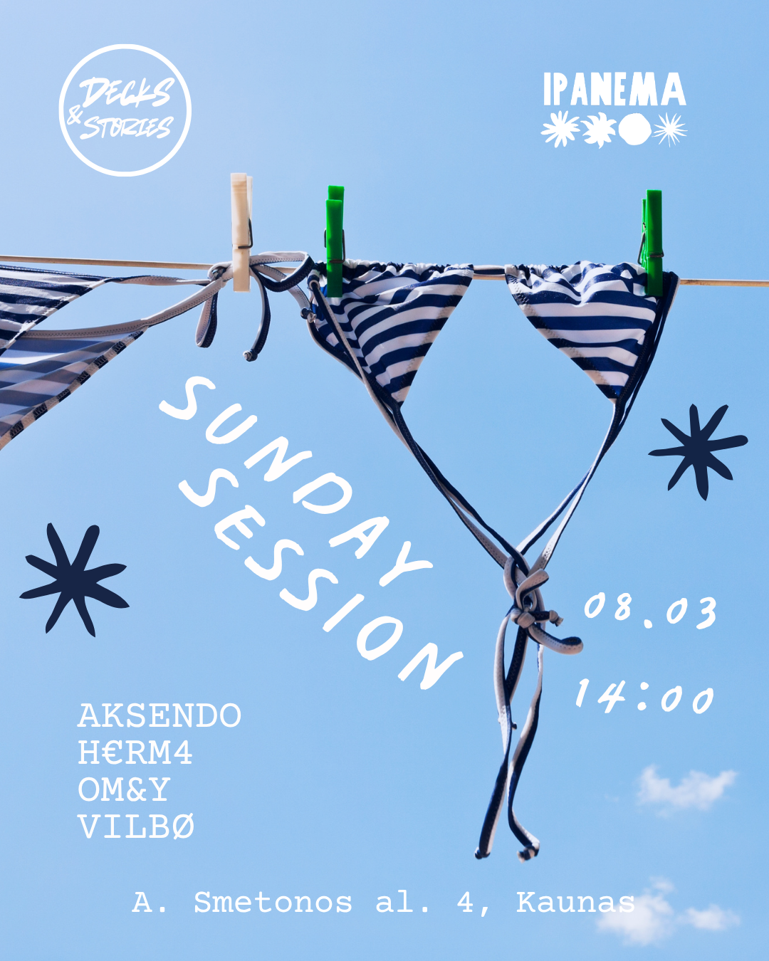Decks and Stories Intro Event Poster