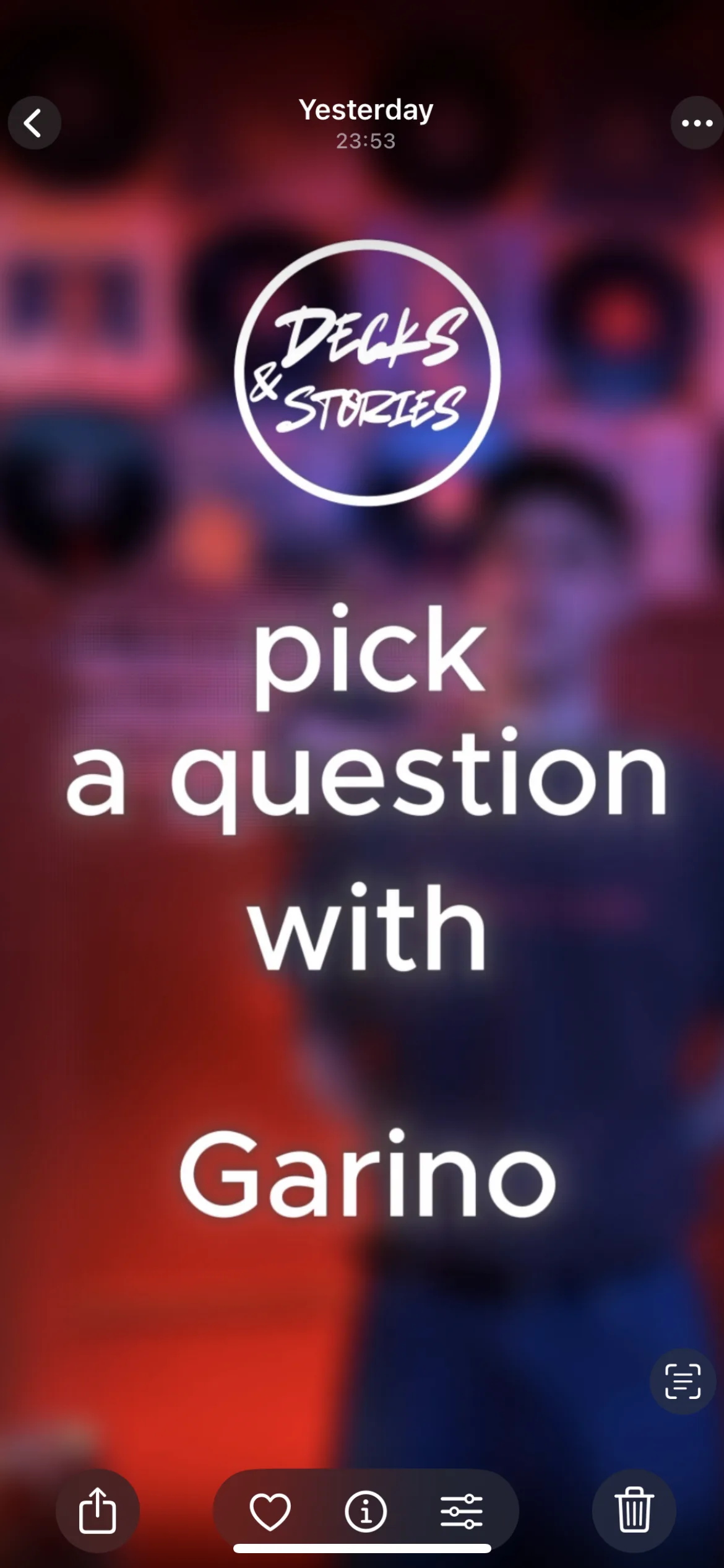 Pick a Question — Garino