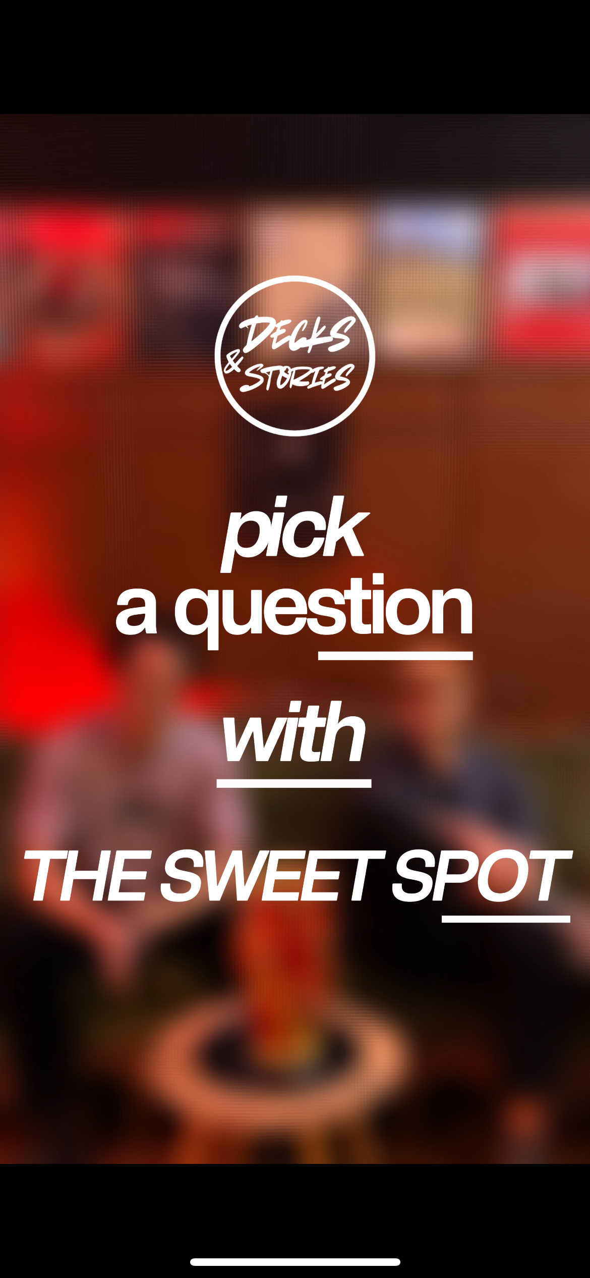 Pick a Question — The Sweet Spot