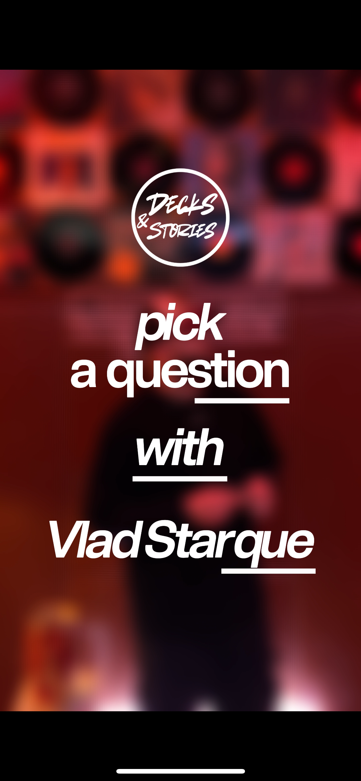 Pick a Question — Vlad Starque