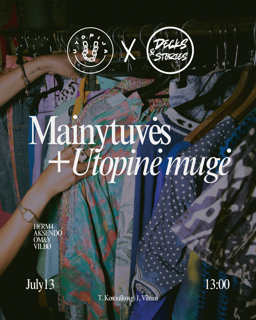 Utopia x Decks&Stories Event Poster